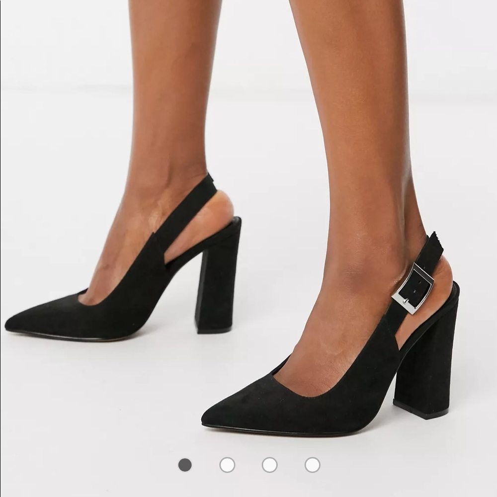 Sling Back Pointed Toe Pumps